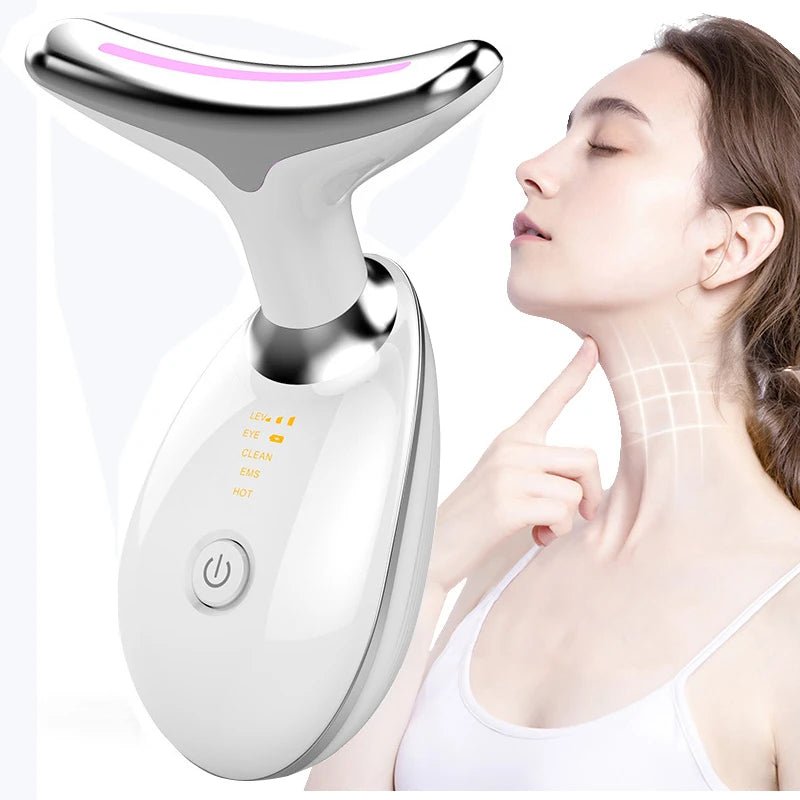 Masseur Cou Visage Microcourant - Appareil Anti - Âge 2 en 1 - Shopitfine