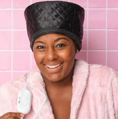 Chapeau Boucleur Vapeur Afro - Bonnet Coiffure Cheveux Texturés - Shopitfine