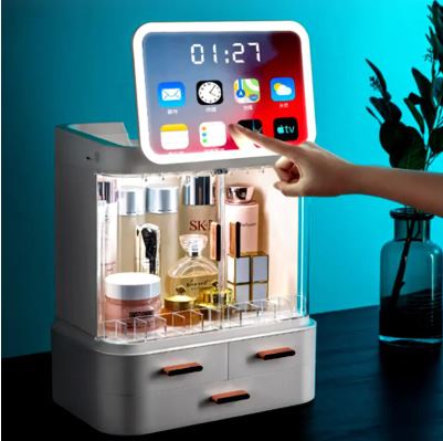 Boîte Rangement LED Intelligente - Organisateur Beauté Écran Digital - Shopitfine