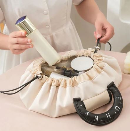 Sac Maquillage Cordon Voyage - Trousse Beauté Organisateur Portable - Shopitfine