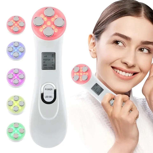 Masseur 5 en 1 Lumière Haute Fréquence - Appareil Anti - Âge Multifonction - Shopitfine