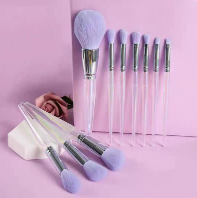 Set de pinceaux de maquillage violet (10pcs) - Shopitfine